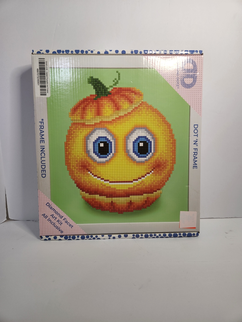 Diamond Dotz Sweet Pumpkin Smiley Jack-o-lantern Halloween Diamond Art